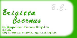brigitta csernus business card